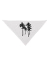 Palm Rows Silhouette Dog Bandana 26-Dog Bandana-TooLoud-White-One-Size-Fits-Most-Davson Sales