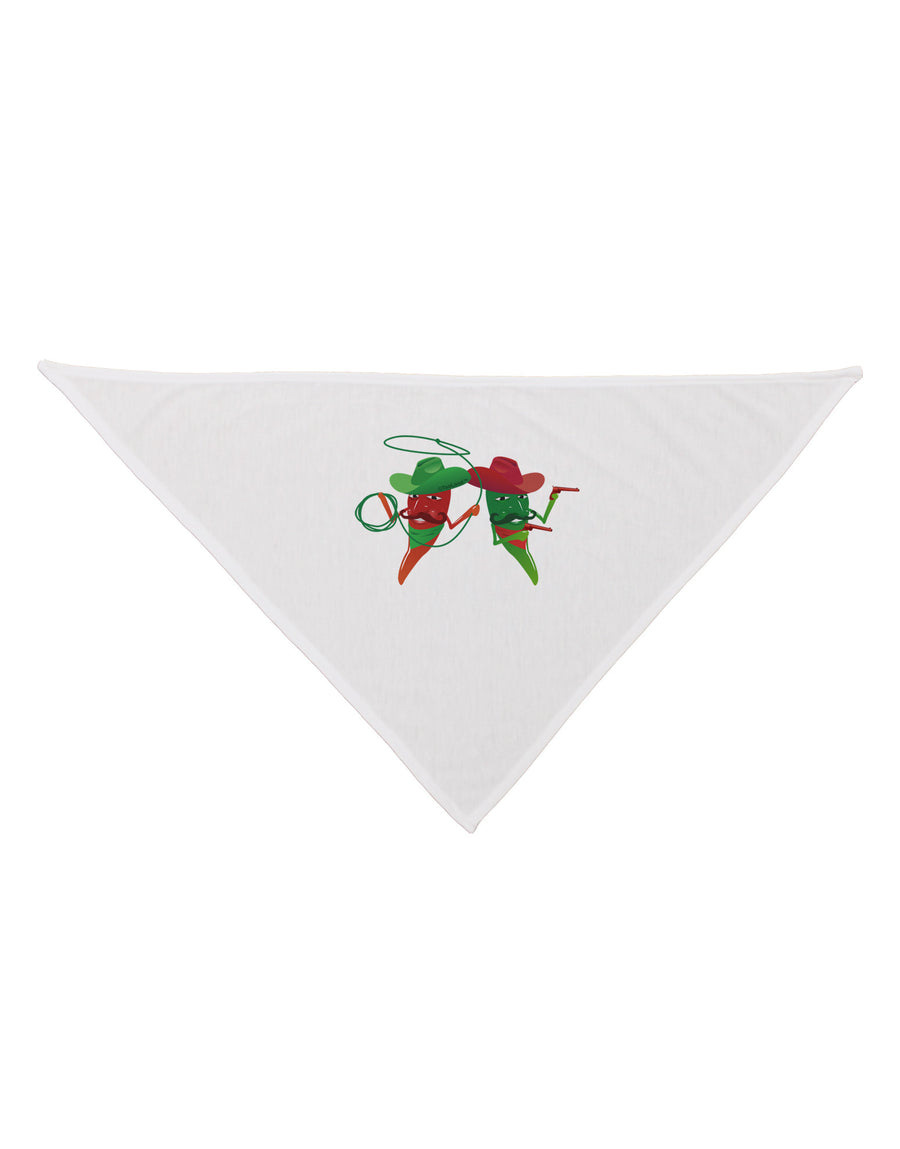 Cowboy Chili Peppers Dog Bandana 26-Dog Bandana-TooLoud-White-One-Size-Fits-Most-Davson Sales