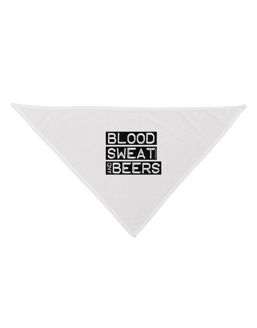 Blood Sweat and Beers Design Dog Bandana 26 by TooLoud-Dog Bandana-TooLoud-White-One-Size-Fits-Most-Davson Sales