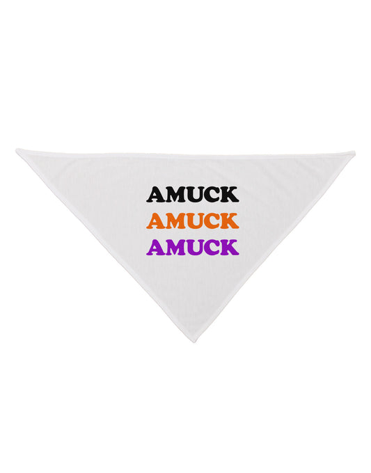 Amuck Amuck Amuck Halloween Dog Bandana 26-Dog Bandana-TooLoud-White-One-Size-Fits-Most-Davson Sales