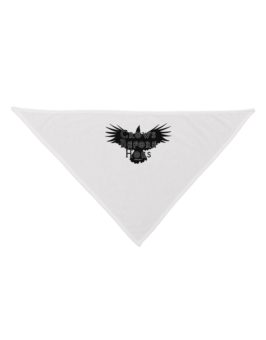 Crows Before Hoes Design Dog Bandana 26 by TooLoud-Dog Bandana-TooLoud-White-One-Size-Fits-Most-Davson Sales