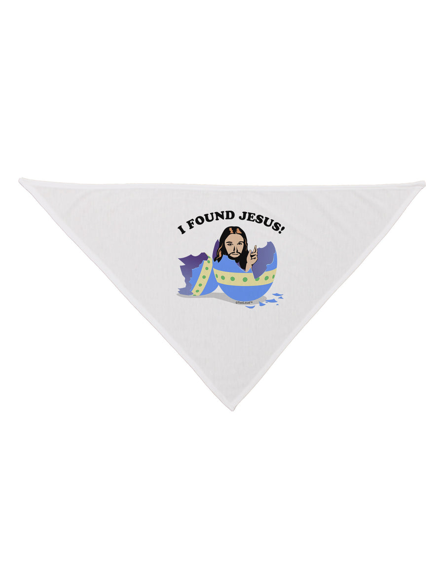 I Found Jesus - Easter Egg Dog Bandana 26-Dog Bandana-TooLoud-White-One-Size-Fits-Most-Davson Sales