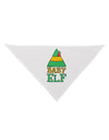 Matching Christmas Design - Elf Family - Baby Elf Dog Bandana 26 by TooLoud-Dog Bandana-TooLoud-White-One-Size-Fits-Most-Davson Sales