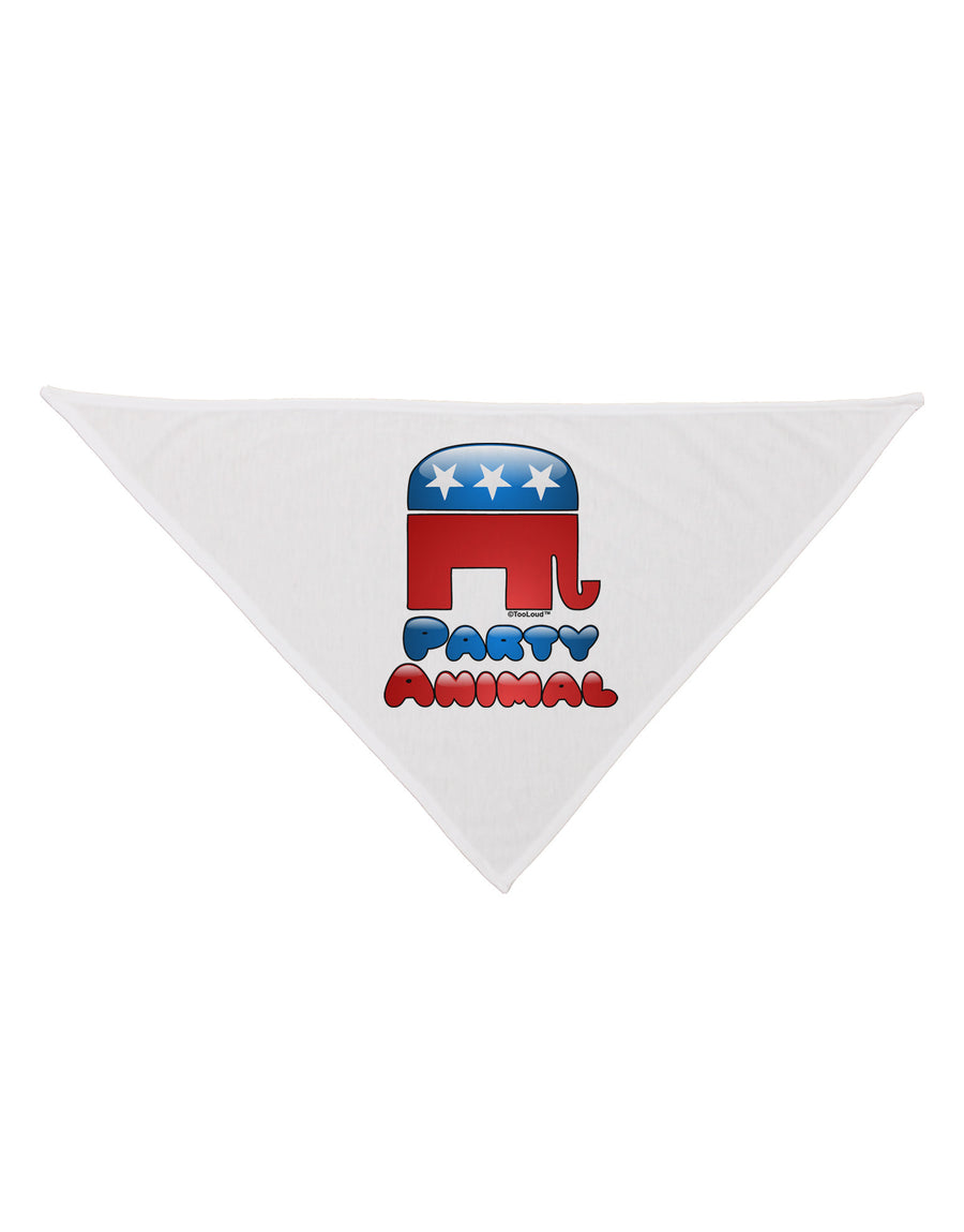 Republican Party Animal Dog Bandana 26"-Dog Bandana-TooLoud-White-One-Size-Fits-Most-Davson Sales