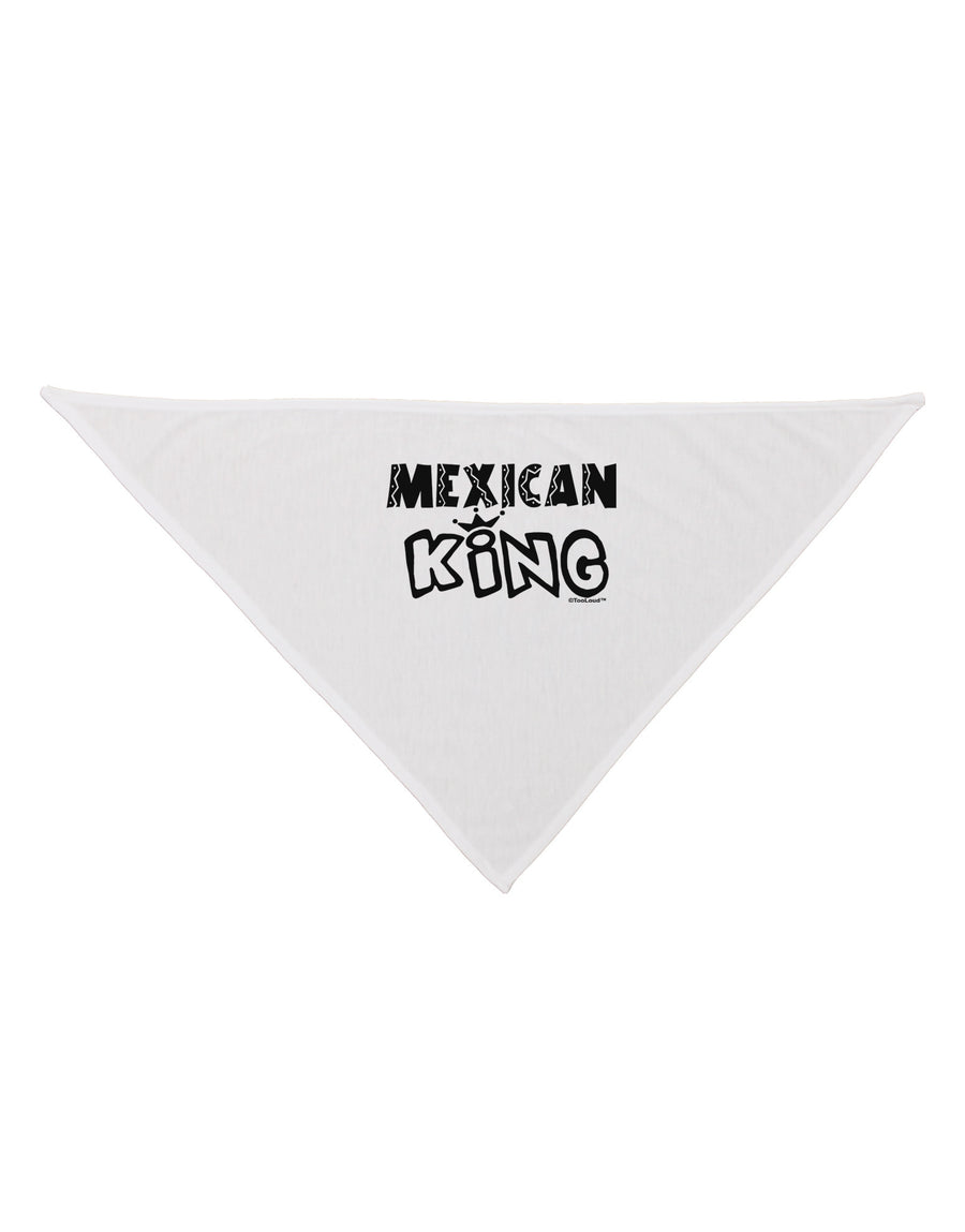 Mexican King - Cinco de Mayo Dog Bandana 26"-Dog Bandana-TooLoud-White-One-Size-Fits-Most-Davson Sales