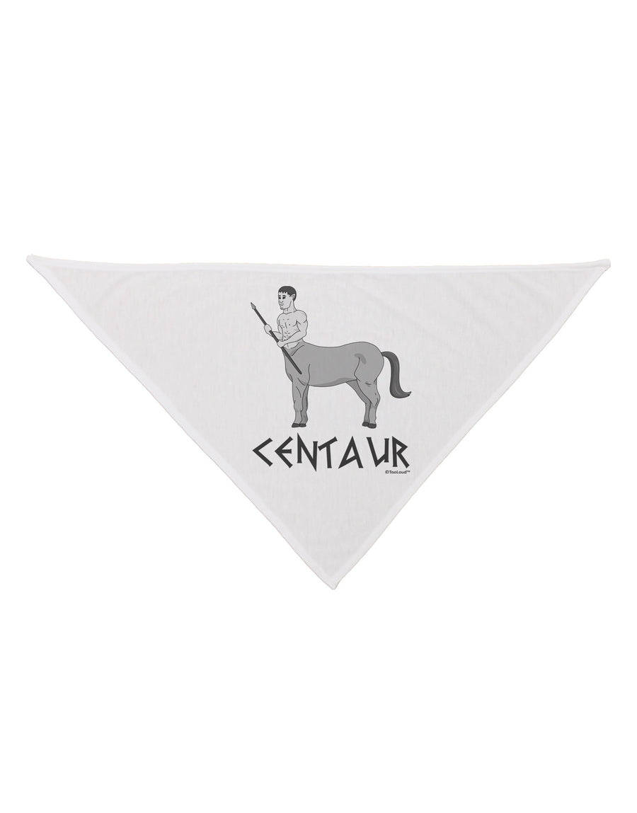 Greek Mythology Centaur Design - Grayscale - Text Dog Bandana 26 by TooLoud-Dog Bandana-TooLoud-White-One-Size-Fits-Most-Davson Sales