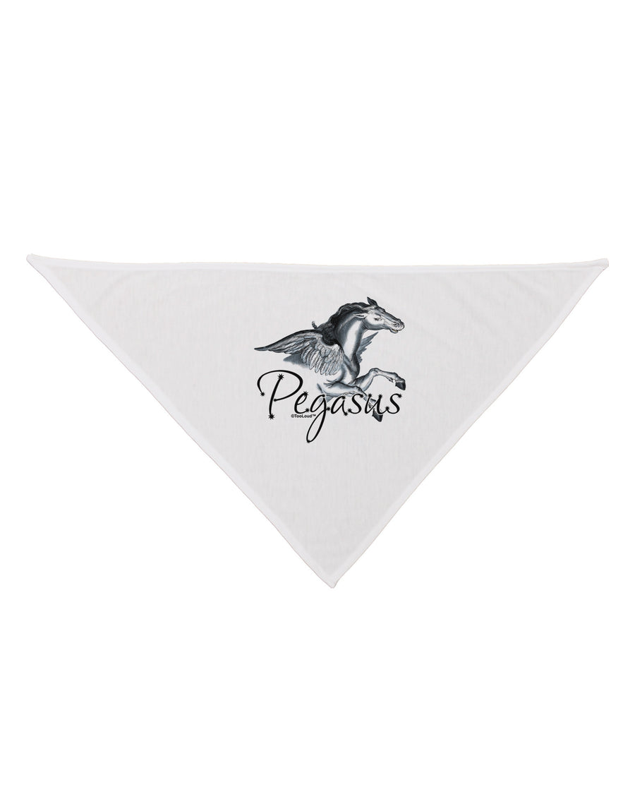 Pegasus Color Illustration Dog Bandana 26-Dog Bandana-TooLoud-White-One-Size-Fits-Most-Davson Sales