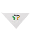 I Like Irish Cat Silhouette Dog Bandana 26 by TooLoud-Dog Bandana-TooLoud-White-One-Size-Fits-Most-Davson Sales