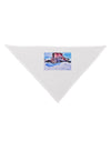 Victor Mines Colorado Watercolor Dog Bandana 26-Dog Bandana-TooLoud-White-One-Size-Fits-Most-Davson Sales