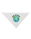 Go Green - Planet Earth Dog Bandana 26-Dog Bandana-TooLoud-White-One-Size-Fits-Most-Davson Sales