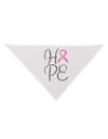 Hope - Breast Cancer Awareness Ribbon Dog Bandana 26-Dog Bandana-TooLoud-White-One-Size-Fits-Most-Davson Sales