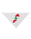 Lebanon Flag Silhouette Dog Bandana 26-Dog Bandana-TooLoud-White-One-Size-Fits-Most-Davson Sales