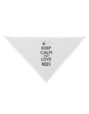 Keep Calm and Love Bees Dog Bandana 26-Dog Bandana-TooLoud-White-One-Size-Fits-Most-Davson Sales