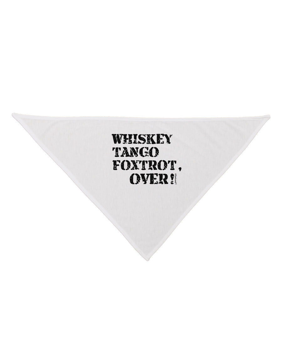 Whiskey Tango Foxtrot WTF Dog Bandana 26-Dog Bandana-TooLoud-White-One-Size-Fits-Most-Davson Sales