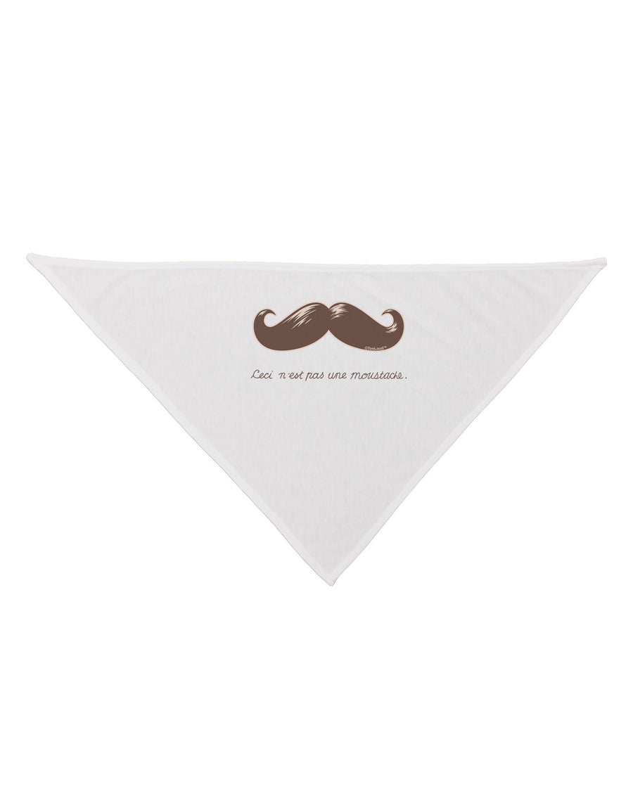 Ceci n'est pas une moustache Dog Bandana 26-Dog Bandana-TooLoud-White-One-Size-Fits-Most-Davson Sales