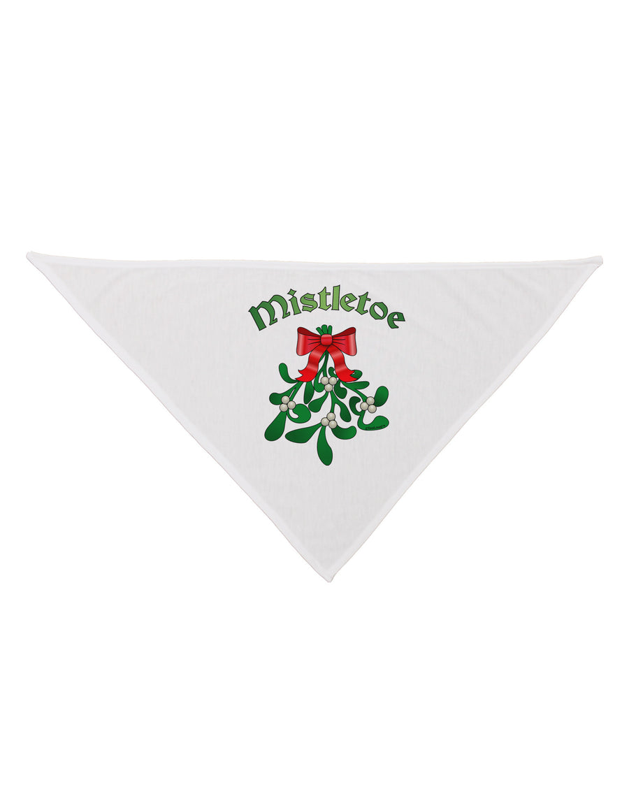 Christmas Kiss Mistletoe Dog Bandana 26-Dog Bandana-TooLoud-White-One-Size-Fits-Most-Davson Sales