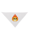 Cute Fireball Design Dog Bandana 26-Dog Bandana-TooLoud-White-One-Size-Fits-Most-Davson Sales