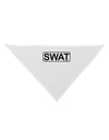 SWAT Team Logo - Text Dog Bandana 26 by TooLoud-Dog Bandana-TooLoud-White-One-Size-Fits-Most-Davson Sales