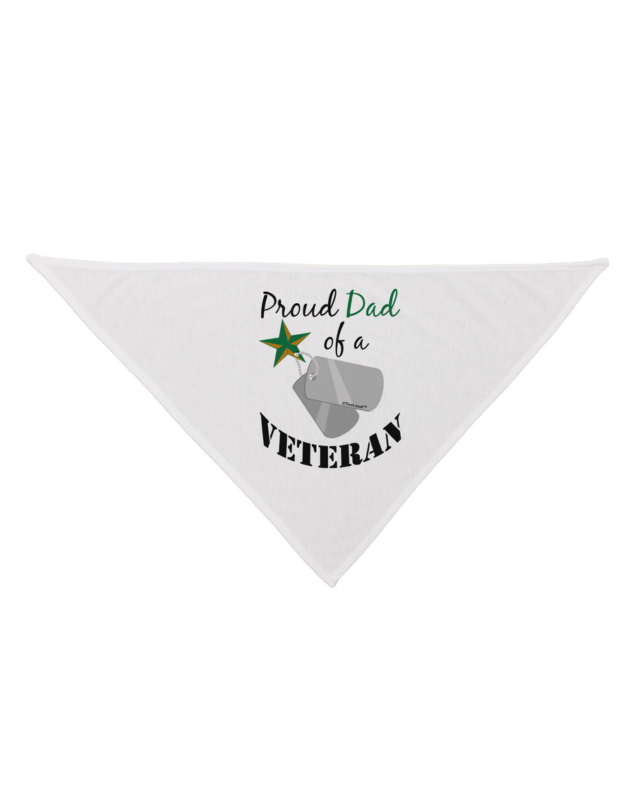 Dad of Veteran Dog Bandana 26-Dog Bandana-TooLoud-White-One-Size-Fits-Most-Davson Sales