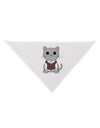 Cute Sweater Vest Cat Design Dog Bandana 26 by TooLoud-Dog Bandana-TooLoud-White-One-Size-Fits-Most-Davson Sales