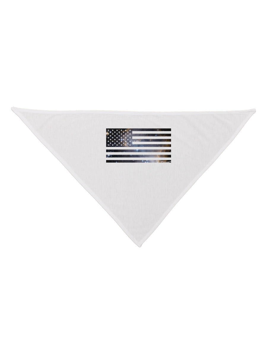 American Flag Galaxy Dog Bandana 26 by TooLoud-Dog Bandana-TooLoud-White-One-Size-Fits-Most-Davson Sales