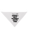 Ghouls Just Wanna Have Fun Dog Bandana 26 Inch-Dog Bandana-TooLoud-White-One-Size-Fits-Most-Davson Sales