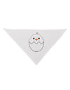 Cute Hatching Chick - White Dog Bandana 26 by TooLoud-Dog Bandana-TooLoud-White-One-Size-Fits-Most-Davson Sales