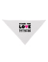 Stand For Love Pink Heart Dog Bandana 26-Dog Bandana-TooLoud-White-One-Size-Fits-Most-Davson Sales