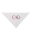 Infinite Love Dog Bandana 26-Dog Bandana-TooLoud-White-One-Size-Fits-Most-Davson Sales