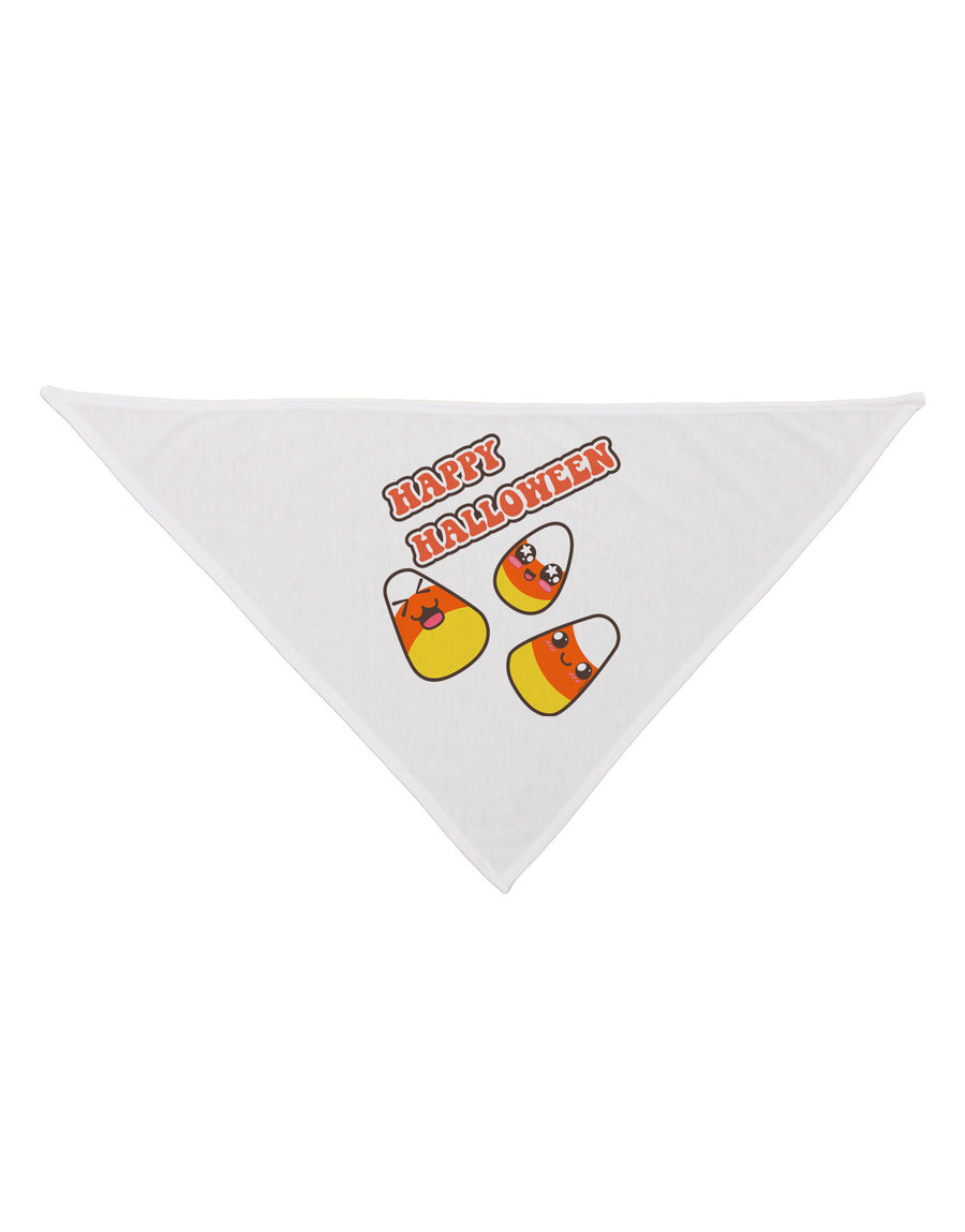 Happy Halloween Cute Candy Corn Dog Bandana 26-Dog Bandana-TooLoud-White-One-Size-Fits-Most-Davson Sales