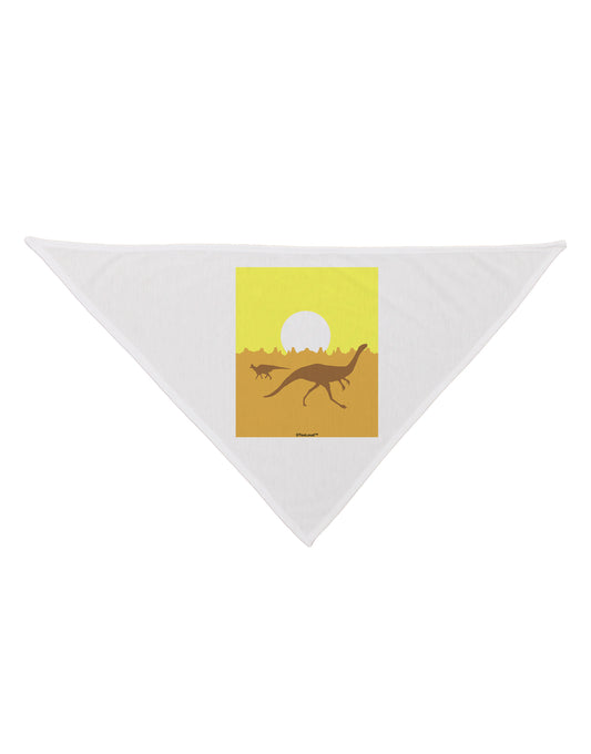 Jurassic Dinosaur Sunrise Dog Bandana 26 by TooLoud-Dog Bandana-TooLoud-White-One-Size-Fits-Most-Davson Sales