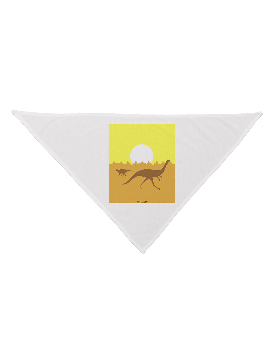 Jurassic Dinosaur Sunrise Dog Bandana 26 by TooLoud-Dog Bandana-TooLoud-White-One-Size-Fits-Most-Davson Sales