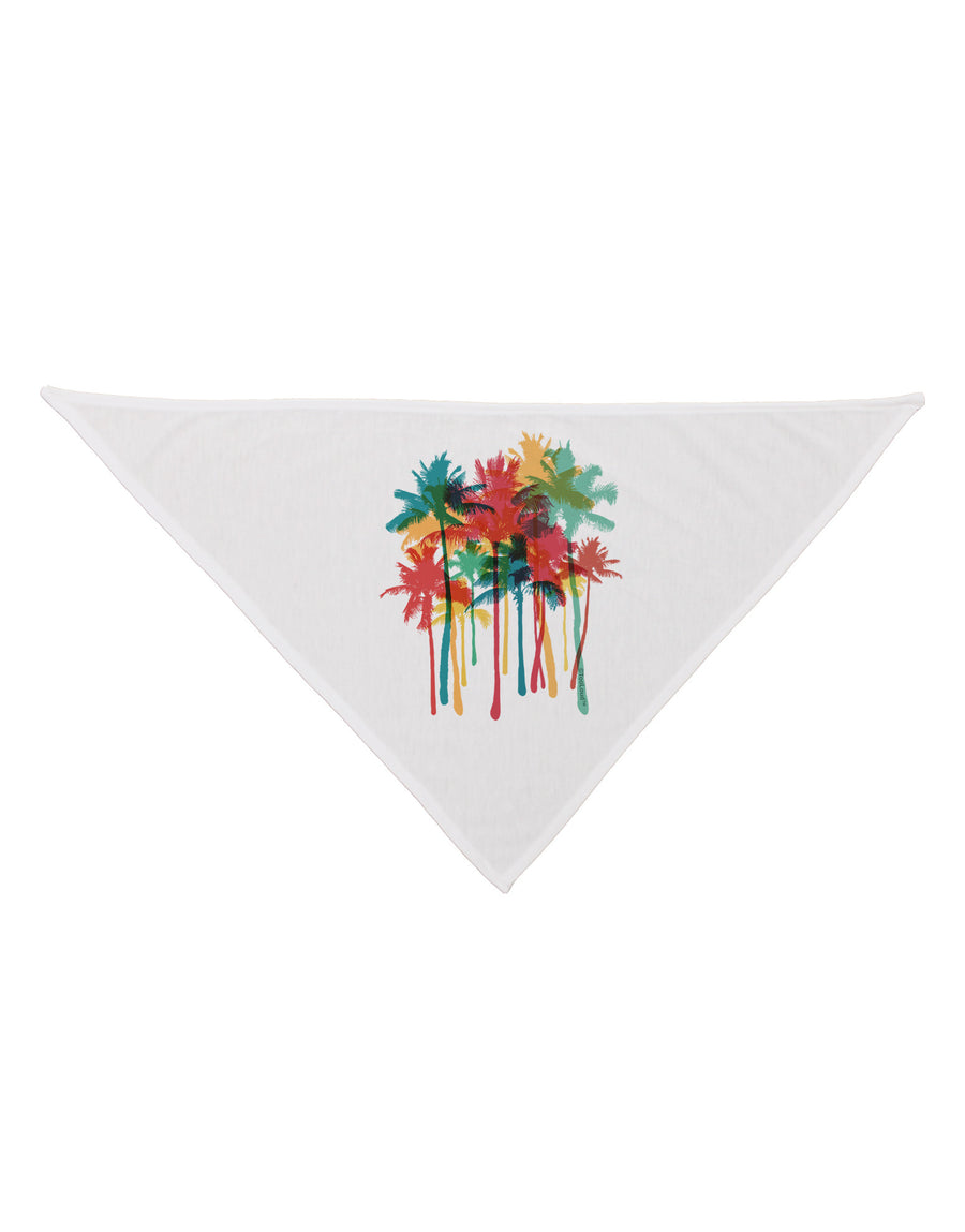 Paint Splash Palm Trees Dog Bandana 26-Dog Bandana-TooLoud-White-One-Size-Fits-Most-Davson Sales