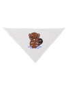 Cute Wet Beaver Dog Bandana 26-Dog Bandana-TooLoud-White-One-Size-Fits-Most-Davson Sales