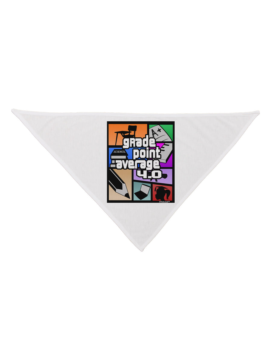 GPA 4 - Grade Point Average Dog Bandana 26-Dog Bandana-TooLoud-White-One-Size-Fits-Most-Davson Sales