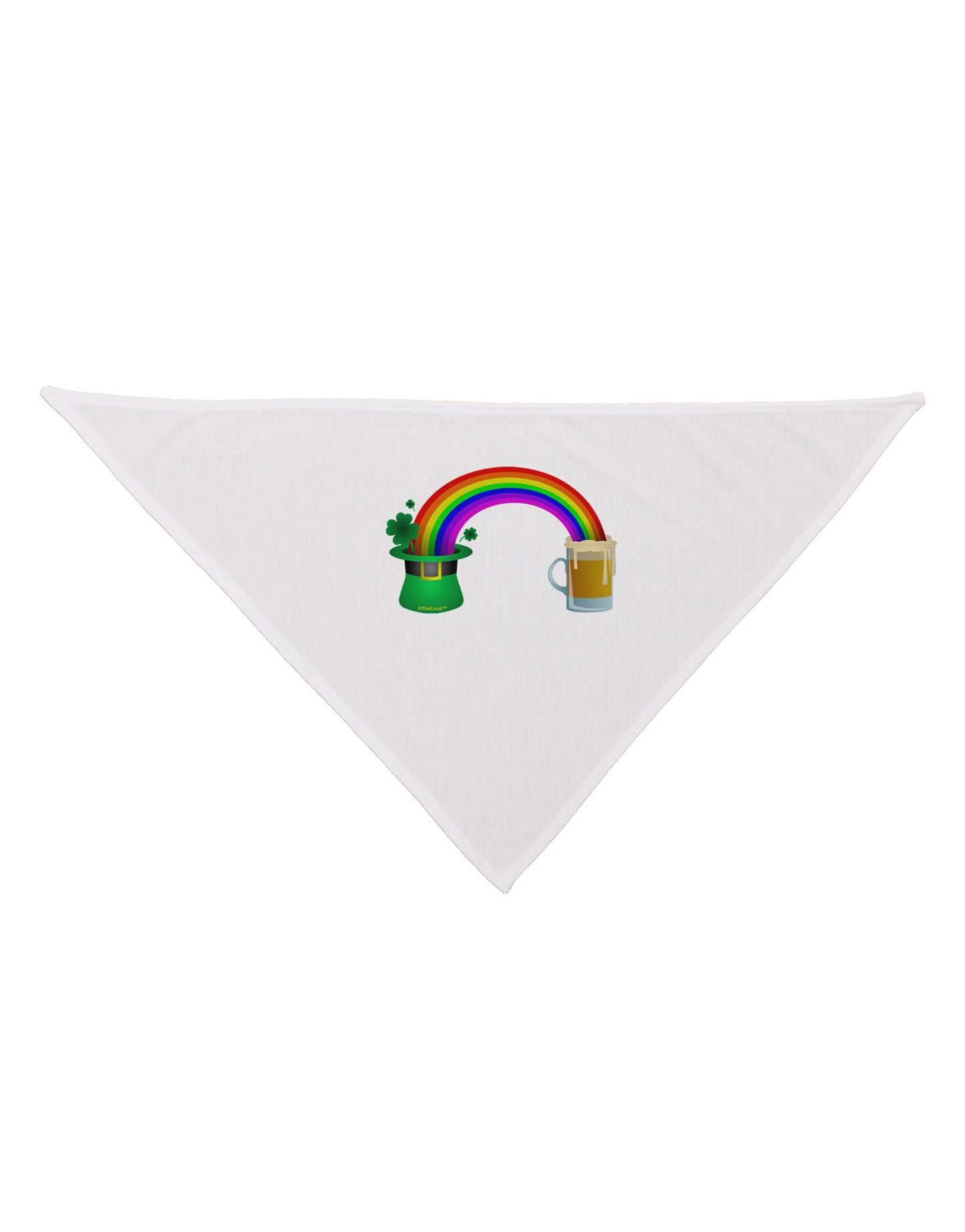 End Of The Rainbow - Beer Dog Bandana 26-Dog Bandana-TooLoud-White-One-Size-Fits-Most-Davson Sales