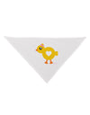 Cute Chick with Bow Dog Bandana 26 by TooLoud-Dog Bandana-TooLoud-White-One-Size-Fits-Most-Davson Sales