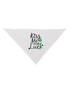 Kiss Me For Luck Dog Bandana 26-Dog Bandana-TooLoud-White-One-Size-Fits-Most-Davson Sales