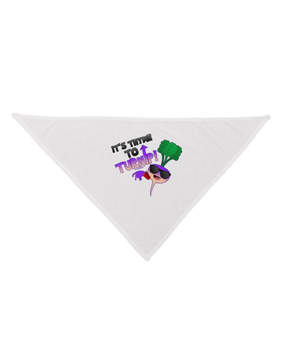 It's Thyme To Turnip Dog Bandana 26-Dog Bandana-TooLoud-White-One-Size-Fits-Most-Davson Sales