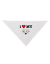 I Heart My - Cute Dalmatian Dog Dog Bandana 26 by TooLoud-Dog Bandana-TooLoud-White-One-Size-Fits-Most-Davson Sales