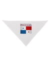 Panama Flag Dog Bandana 26-Dog Bandana-TooLoud-White-One-Size-Fits-Most-Davson Sales