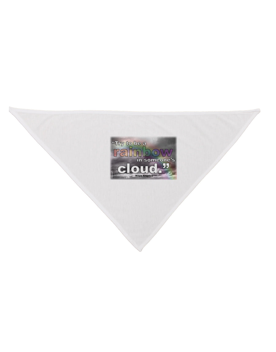 Rainbow in Cloud M Angelou Dog Bandana 26 by TooLoud-Dog Bandana-TooLoud-White-One-Size-Fits-Most-Davson Sales