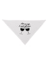 At My Age I Need Glasses - Wine Dog Bandana 26 by TooLoud-Dog Bandana-TooLoud-White-One-Size-Fits-Most-Davson Sales