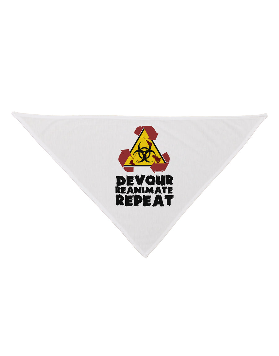 Devour Reanimate Repeat Dog Bandana 26 by TooLoud-Dog Bandana-TooLoud-White-One-Size-Fits-Most-Davson Sales