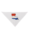 New Orleans Louisiana Flag Dog Bandana 26-Dog Bandana-TooLoud-White-One-Size-Fits-Most-Davson Sales