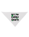 He's My Lucky Charm - Matching Couples Design Dog Bandana 26 by TooLoud-Dog Bandana-TooLoud-White-One-Size-Fits-Most-Davson Sales