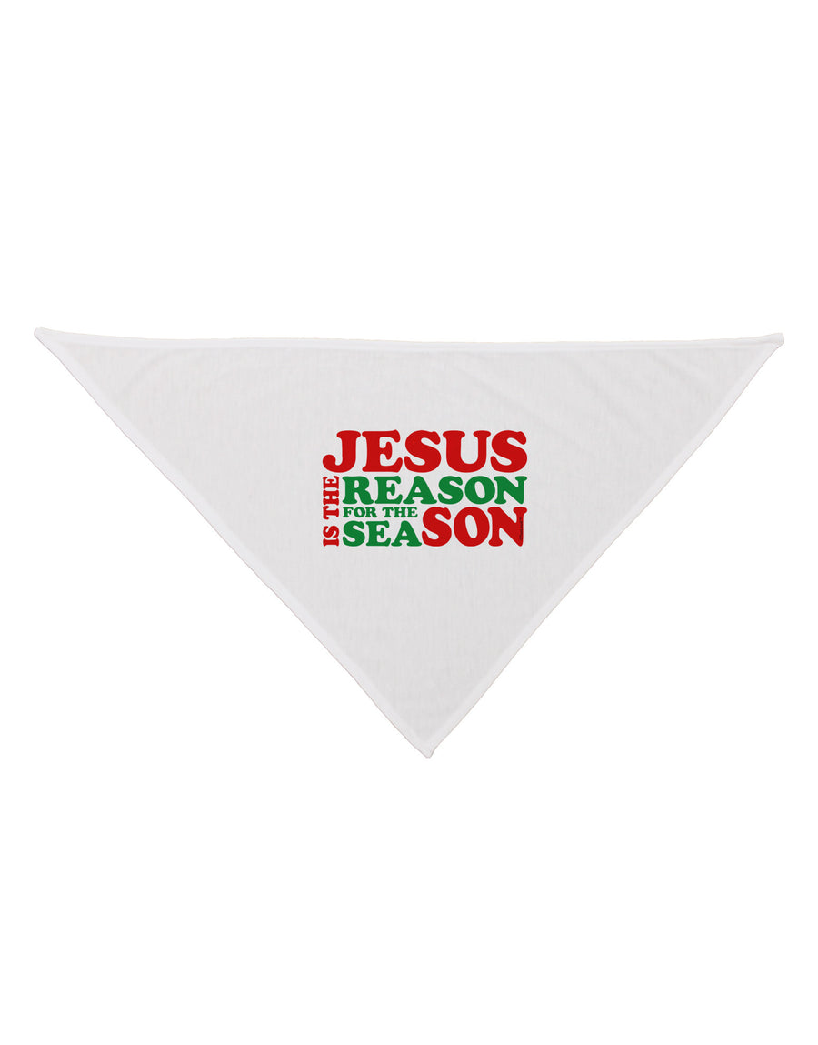 Jesus is the Reason for the Season Christmas Dog Bandana 26-Dog Bandana-TooLoud-White-One-Size-Fits-Most-Davson Sales