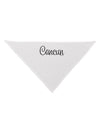 Cancun Mexico - Script Text Dog Bandana 26"-Dog Bandana-TooLoud-White-One-Size-Fits-Most-Davson Sales