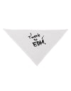 Twerk To EDM BnW Dog Bandana 26-Dog Bandana-TooLoud-White-One-Size-Fits-Most-Davson Sales