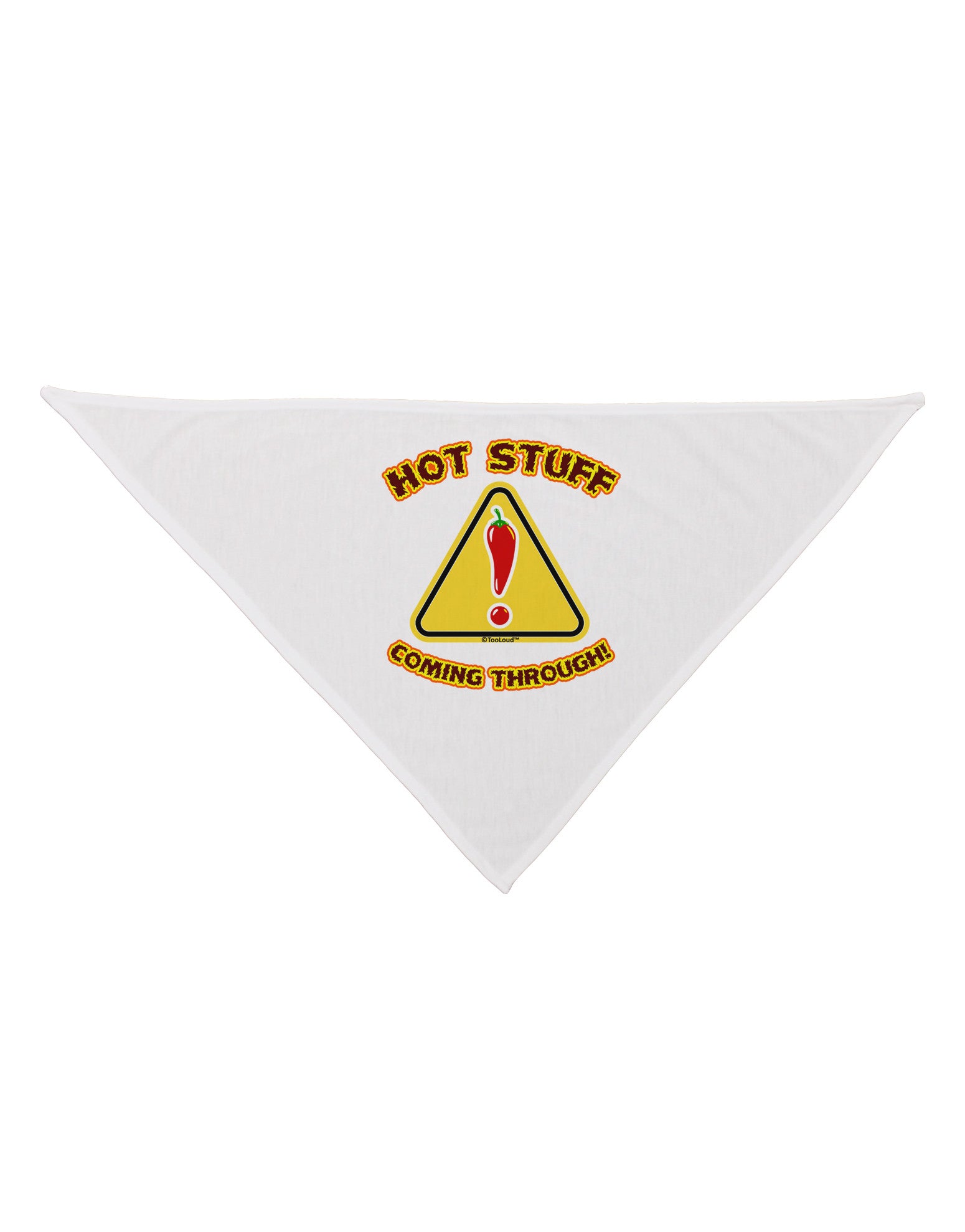 Hot Stuff Coming Through Dog Bandana 26-Dog Bandana-TooLoud-White-One-Size-Fits-Most-Davson Sales